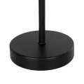 GLOBOSTAR® LARA  Μοντέρνο Επιτραπέζιο Φωτιστικό Πορτατίφ με Ντουί 1 x E27 AC 220-240V IP20 - Μαύρο & Μπεζ - Μ22 x Π22 x Υ34cm