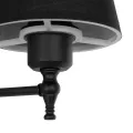 GLOBOSTAR® PAM  Μοντέρνο Φωτιστικό Τοίχου - Απλίκα με Ντουί 1 x E27 AC 220-240V IP20 - Μαύρο - Μ23 x Π23 x Υ17cm