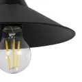 GLOBOSTAR® CATERPILLAR  Μοντέρνο Φωτιστικό Τοίχου - Απλίκα με Ντουί 1 x E27 AC 220-240V IP20 - Μαύρο - Μ22 x Π25 x Υ14cm