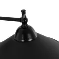 GLOBOSTAR® CATERPILLAR  Μοντέρνο Φωτιστικό Τοίχου - Απλίκα με Ντουί 1 x E27 AC 220-240V IP20 - Μαύρο - Μ22 x Π25 x Υ14cm
