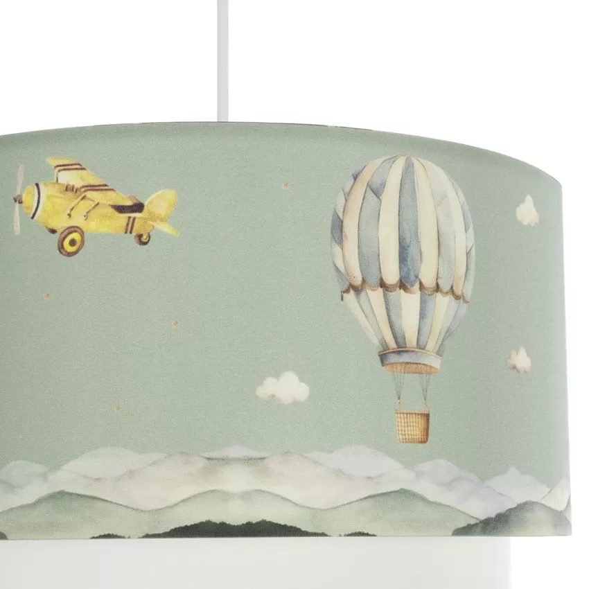 GLOBOSTAR® BALLON  Παιδικό Κρεμαστό Φωτιστικό Οροφής με Ντουί 1 x E27 AC 220-240V IP20 - Πολύχρωμο - Μ30 x Π30 x Υ20cm