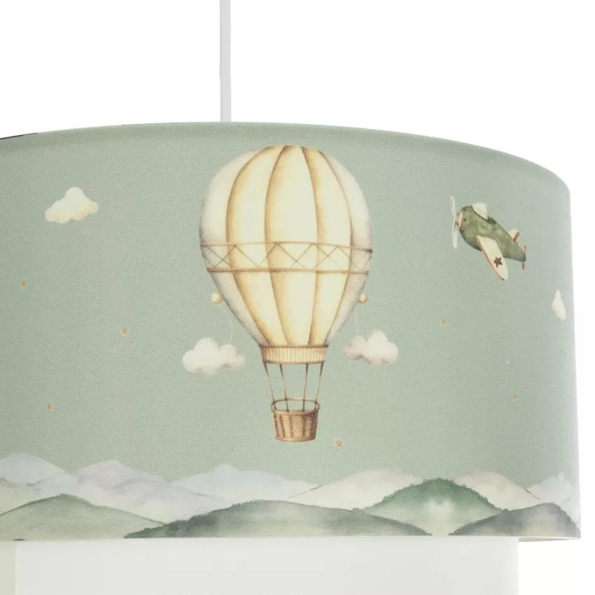 GLOBOSTAR® BALLON  Παιδικό Κρεμαστό Φωτιστικό Οροφής με Ντουί 1 x E27 AC 220-240V IP20 - Πολύχρωμο - Μ30 x Π30 x Υ20cm