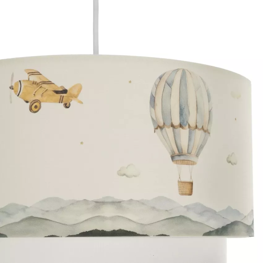 GLOBOSTAR® BALLON  Παιδικό Κρεμαστό Φωτιστικό Οροφής με Ντουί 1 x E27 AC 220-240V IP20 - Πολύχρωμο - Μ30 x Π30 x Υ20cm