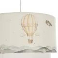 GLOBOSTAR® BALLON  Παιδικό Κρεμαστό Φωτιστικό Οροφής με Ντουί 1 x E27 AC 220-240V IP20 - Πολύχρωμο - Μ30 x Π30 x Υ20cm