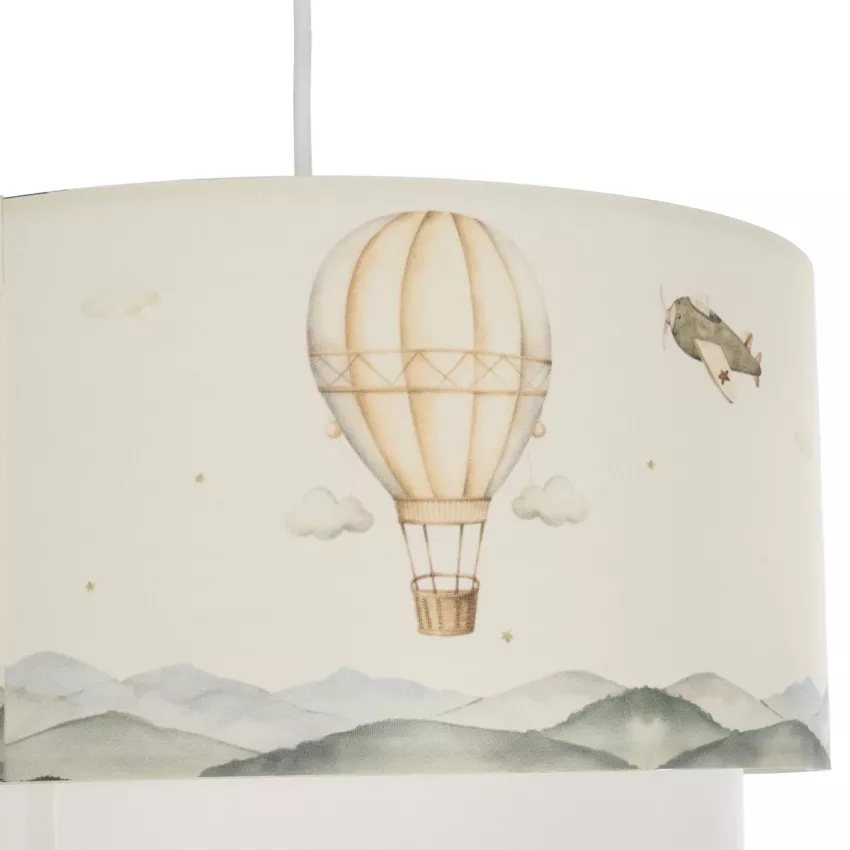 GLOBOSTAR® BALLON  Παιδικό Κρεμαστό Φωτιστικό Οροφής με Ντουί 1 x E27 AC 220-240V IP20 - Πολύχρωμο - Μ30 x Π30 x Υ20cm