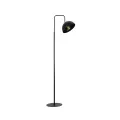 GLOBOSTAR® SNAKE  Μοντέρνο Επιδαπέδιο Φωτιστικό με Ντουί 1 x E27 AC 220-240V IP20 - Μαύρο - Μ52 x Π25 x Υ154cm