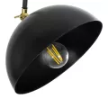 GLOBOSTAR® SNAKE  Μοντέρνο Επιδαπέδιο Φωτιστικό με Ντουί 1 x E27 AC 220-240V IP20 - Μαύρο - Μ52 x Π25 x Υ154cm