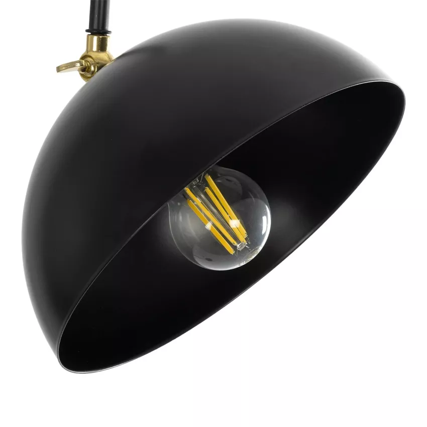 GLOBOSTAR® SNAKE  Μοντέρνο Επιδαπέδιο Φωτιστικό με Ντουί 1 x E27 AC 220-240V IP20 - Μαύρο - Μ52 x Π25 x Υ154cm