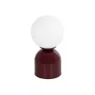 MAGIC  Μοντέρνο Eπιτραπέζιο Φωτιστικό Μονόφωτο 1 x E27 IP20 Κόκκινο Μέταλλο με Λευκό Γυαλί - Μ13 x Π13 x Υ28cm