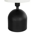 GLOBOSTAR® LOREN  Μοντέρνο Επιτραπέζιο Φωτιστικό Πορτατίφ με Ντουί 1 x E14 AC 220-240V IP20 - Μαύρο & Εκρού - Μ15,5 x Π15,5 x Υ33cm
