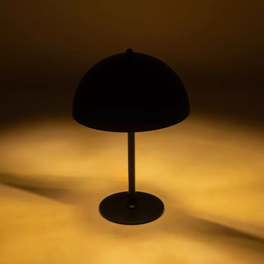 GASCEIO  Μοντέρνο Eπιτραπέζιο Φωτιστικό Μονόφωτο 1 x E27 IP20 Μαύρο Μέταλλο - Μ25 x Π25 x Υ39cm