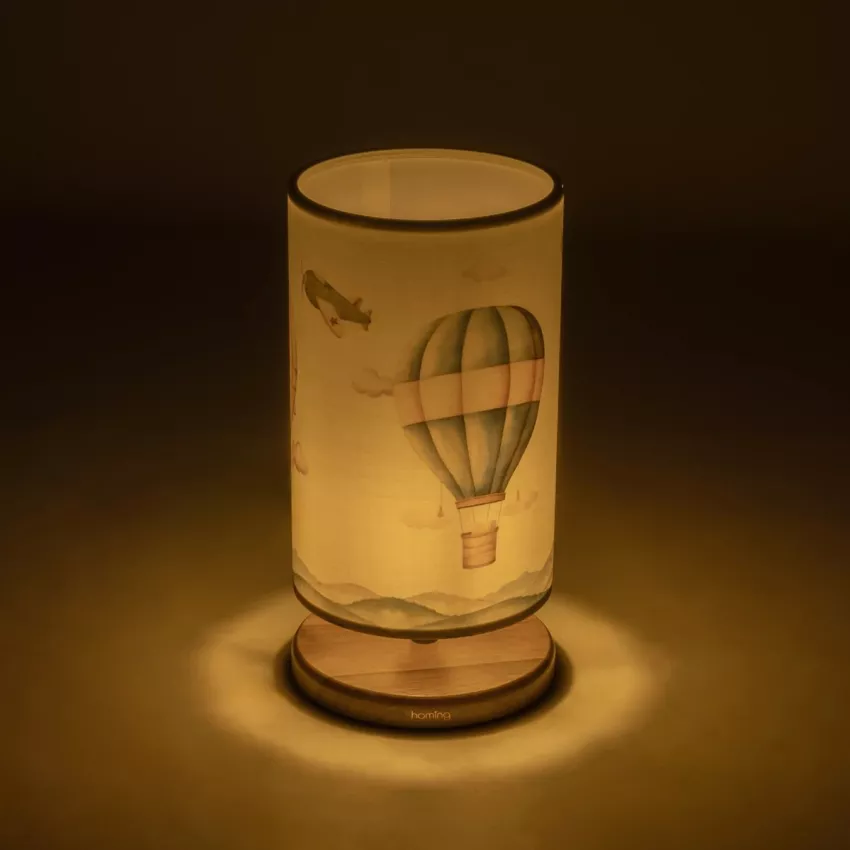 BALLON  Παιδικό Eπιτραπέζιο Φωτιστικό Φιγούρα Μονόφωτο 1 x E27 IP20 Πολύχρωμο Ύφασμα - Μ15 x Π15 x Υ30cm