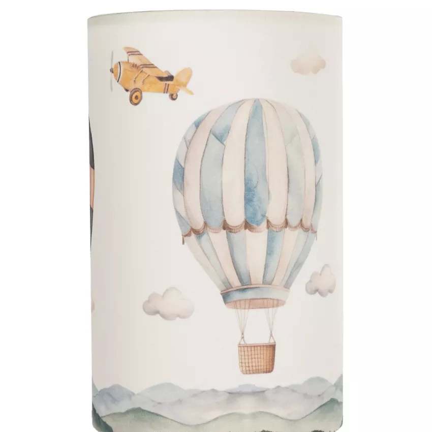 GLOBOSTAR® BALLON  Παιδικό Επιτραπέζιο Φωτιστικό Πορτατίφ με Ντουί 1 x E14 AC 220-240V IP20 - Πολύχρωμο - Μ15 x Π15 x Υ30cm
