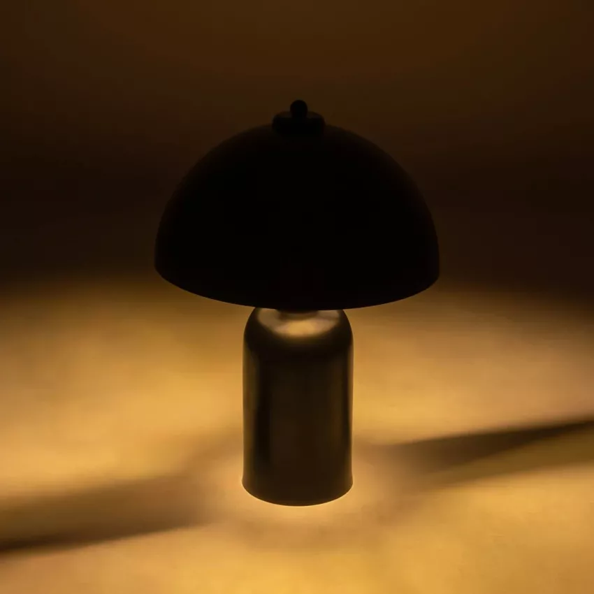 GASCO  Μοντέρνο Eπιτραπέζιο Φωτιστικό Μονόφωτο 1 x E27 IP20 Μαύρο Μέταλλο - Μ25 x Π25 x Υ35cm