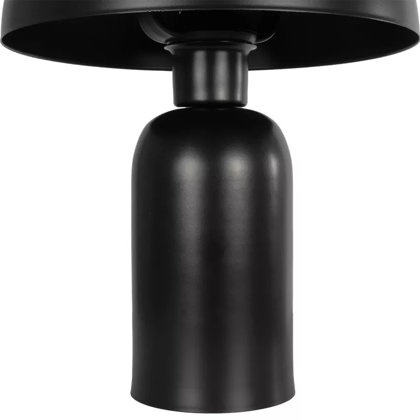 GLOBOSTAR® GASCO  Μοντέρνο Επιτραπέζιο Φωτιστικό Πορτατίφ με Ντουί 1 x E27 AC 220-240V IP20 - Μαύρο - Μ26 x Π26 x Υ35cm