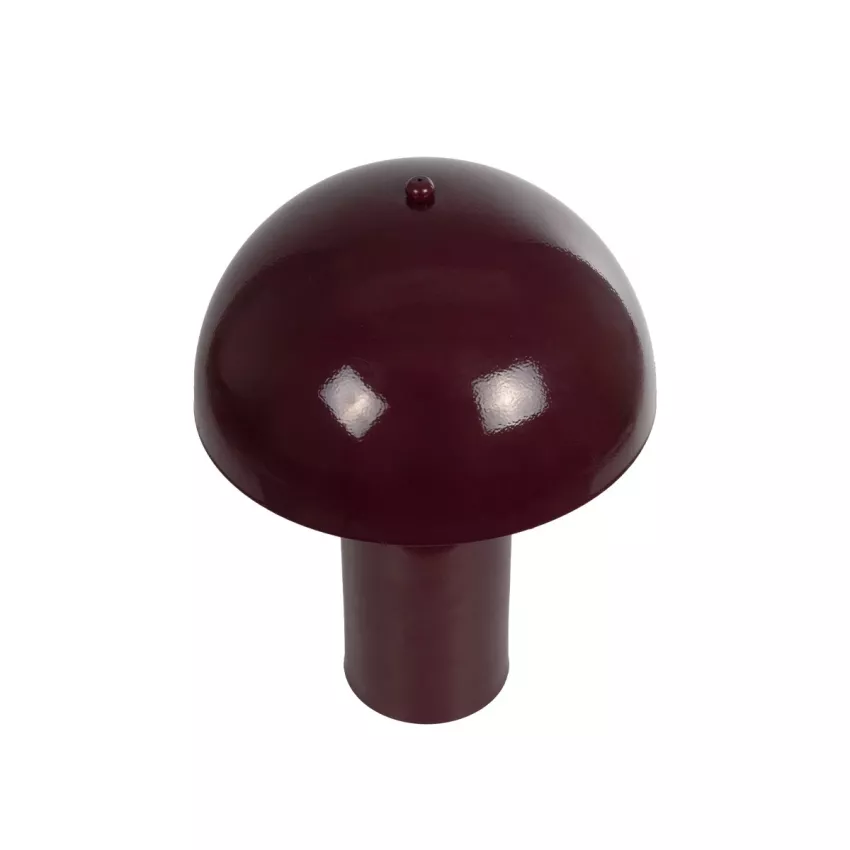 GLOBOSTAR® GASCO  Μοντέρνο Επιτραπέζιο Φωτιστικό Πορτατίφ με Ντουί 1 x E27 AC 220-240V IP20 - Κόκκινο - Μ26 x Π26 x Υ35cm