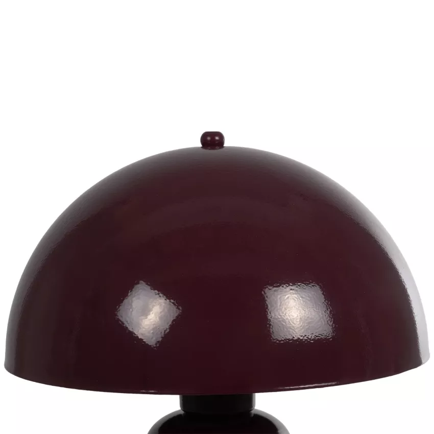 GLOBOSTAR® GASCO  Μοντέρνο Επιτραπέζιο Φωτιστικό Πορτατίφ με Ντουί 1 x E27 AC 220-240V IP20 - Κόκκινο - Μ26 x Π26 x Υ35cm