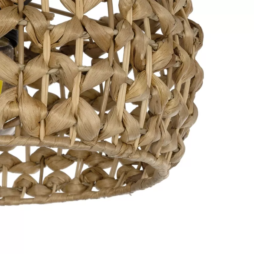 GLOBOSTAR® SAND  Boho Κρεμαστό Φωτιστικό Οροφής με Ντουί 1 x E27 AC 220-240V IP20 - Καφέ - Μ30 x Π30 x Υ18cm