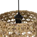 GLOBOSTAR® SAND  Boho Κρεμαστό Φωτιστικό Οροφής με Ντουί 1 x E27 AC 220-240V IP20 - Καφέ - Μ30 x Π30 x Υ18cm