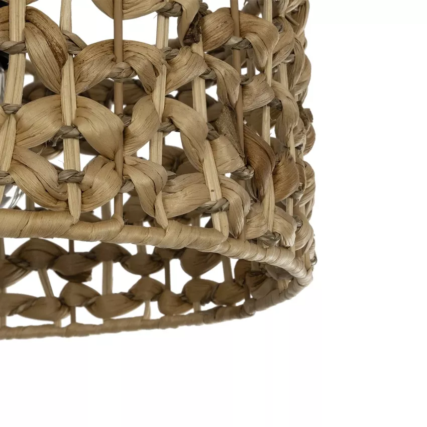 GLOBOSTAR® SAND  Boho Κρεμαστό Φωτιστικό Οροφής με Ντουί 1 x E27 AC 220-240V IP20 - Καφέ - Μ30 x Π30 x Υ19cm