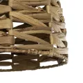 MEKA  Boho Κρεμαστό Φωτιστικό Καμπάνα Μονόφωτο 1 x E27 IP20 Μπεζ Rattan - Μ30 x Π30 x Υ25cm