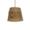 PANIER  Boho Κρεμαστό Φωτιστικό Καμπάνα Μονόφωτο 1 x E27 IP20 Μπεζ Σχοινί - Μ32 x Π32 x Υ30cm