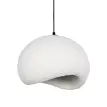 GLOBOSTAR® STONE  Μοντέρνο Κρεμαστό Φωτιστικό Οροφής με Ντουί 1 x E27 AC 220-240V IP20 - Λευκό - Μ31.5 x Π35 x Υ26cm