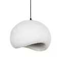 GLOBOSTAR® STONE  Μοντέρνο Κρεμαστό Φωτιστικό Οροφής με Ντουί 1 x E27 AC 220-240V IP20 - Λευκό - Μ31.5 x Π35 x Υ26cm