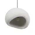 GLOBOSTAR® STONE  Μοντέρνο Κρεμαστό Φωτιστικό Οροφής με Ντουί 1 x E27 AC 220-240V IP20 - Λευκό - Μ31.5 x Π35 x Υ26cm