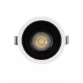 GLOBOSTAR® DUSTY  Χωνευτό Downlight Σποτ LED 12W 1380lm 45° AC 220-240V Αδιάβροχο IP65 Φυσικό Λευκό 4500K - Bridgelux COB Chip & TÜV SÜD Driver - Λευκό & Μαύρο Ματ - Μ8 x Π8 x Υ7.5cm / Q7.5cm