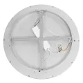 GLOBOSTAR® SALEM  Μοντέρνο Φωτιστικό Οροφής LED 75W 8625lm 120° AC 220-240V IP20 Ρυθμιζόμενο Λευκό CCT με Χειριστήριο από 2700K έως 6000K Dimmable - Lumileds SMD Chip - Γκρι - Μ45 x Π45 x Υ8.5cm
