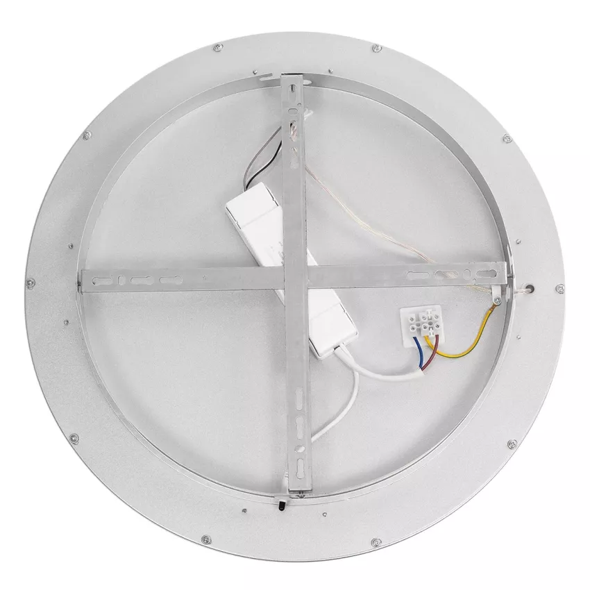 GLOBOSTAR® SALEM  Μοντέρνο Φωτιστικό Οροφής LED 75W 8625lm 120° AC 220-240V IP20 Ρυθμιζόμενο Λευκό CCT με Χειριστήριο από 2700K έως 6000K Dimmable - Lumileds SMD Chip - Γκρι - Μ45 x Π45 x Υ8.5cm
