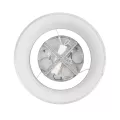GLOBOSTAR® SALEM  Μοντέρνο Κρεμαστό Φωτιστικό Οροφής LED 75W 8625lm 120° AC 220-240V IP20 Ρυθμιζόμενο Λευκό CCT με Χειριστήριο από 2700K έως 6000K Dimmable - Lumileds SMD Chip - Γκρι - Μ45 x Π45 x Υ7cm