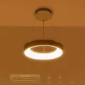 GLOBOSTAR® SALEM  Μοντέρνο Κρεμαστό Φωτιστικό Οροφής LED 75W 8625lm 120° AC 220-240V IP20 Ρυθμιζόμενο Λευκό CCT με Χειριστήριο από 2700K έως 6000K Dimmable - Lumileds SMD Chip - Γκρι - Μ45 x Π45 x Υ7cm