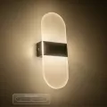 GLOBOSTAR® RARE  Μοντέρνο Φωτιστικό Τοίχου - Απλίκα LED 5W 600lm 180° AC 220-240V IP20 Ρυθμιζόμενο Λευκό CCT με On/Off 2700K/4500K/6000K - Lumileds SMD Chip - Μαύρο Ματ - Μ10 x Π5 x Υ27.5cm
