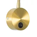 GLOBOSTAR® GOOSE  Μοντέρνο Φωτιστικό Τοίχου - Απλίκα Ξενοδοχείου Reading Light LED 3W 300lm 36° AC 220-240V IP20 Θερμό Λευκό 2700K - CREE XPE Chip & TÜV SÜD Driver - Χρυσό Βούρτσας - Μ6.5 x Π15 xΥ24.5cm