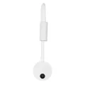 GLOBOSTAR® GOOSE  Μοντέρνο Φωτιστικό Τοίχου - Απλίκα Ξενοδοχείου Reading Light LED 3W 300lm 36° AC 220-240V IP20 Θερμό Λευκό 2700K - CREE XPE Chip & TÜV SÜD Driver - Λευκό Ματ - Μ6.5 x Π15 x Υ24.5cm