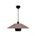 GLOBOSTAR® STORM  Μοντέρνο Κρεμαστό Φωτιστικό Οροφής με Ντουί 1 x E27 AC 220-240V IP20 - Μαύρο &  Μπεζ - Μ50 x Π50 x Υ24cm