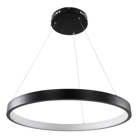 kelvo® NEMESIS  Κρεμαστό Φωτιστικό Οροφής LED 45W 4500lm 180° AC 220-240V IP20 Ρυθμιζόμενο Λευκό CCT με Χειριστήριο από 2700K έως 6000K Dimmable - Lumileds SMD Chip - Μαύρο Ματ - Μ60 x Π60 x Υ4cm