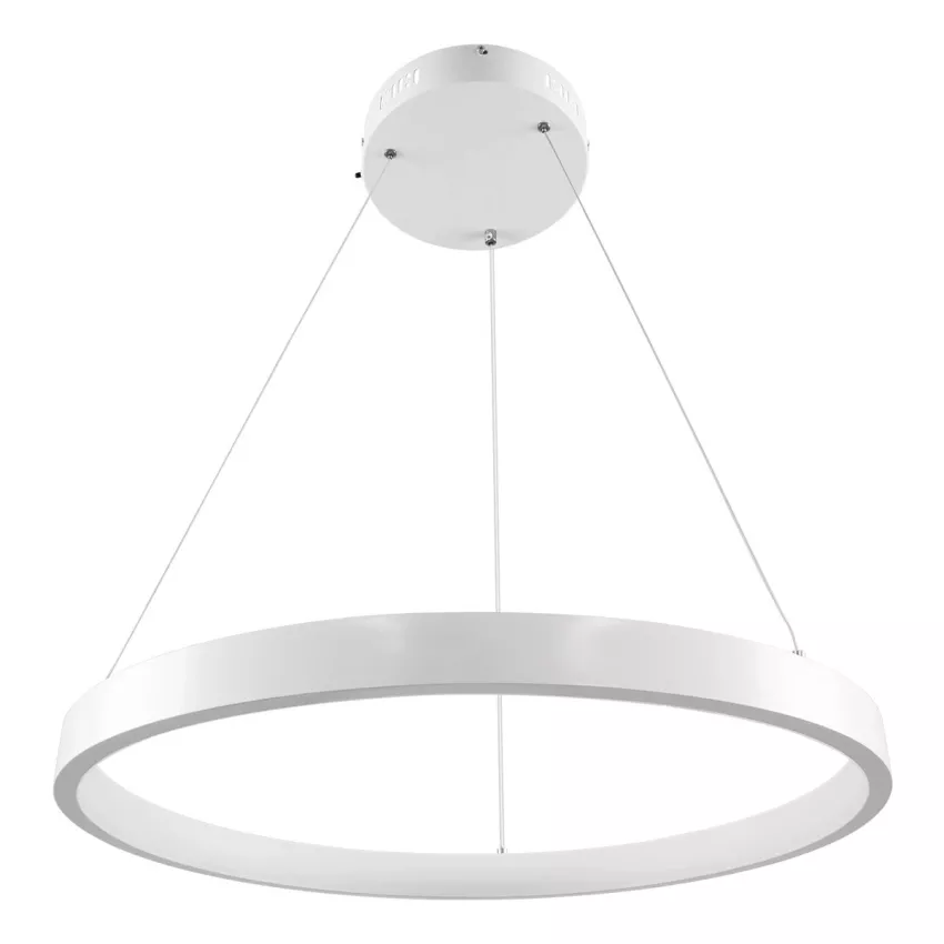 kelvo® NEMESIS  Κρεμαστό Φωτιστικό Οροφής LED 45W 4500lm 180° AC 220-240V IP20 Ρυθμιζόμενο Λευκό CCT με Χειριστήριο από 2700K έως 6000K Dimmable - Lumileds SMD Chip - Λευκό Ματ - Μ60 x Π60 x Υ4cm