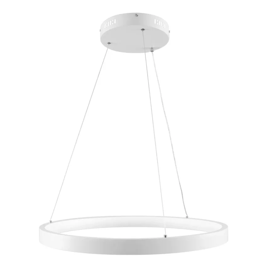 kelvo® NEMESIS  Κρεμαστό Φωτιστικό Οροφής LED 45W 4500lm 180° AC 220-240V IP20 Ρυθμιζόμενο Λευκό CCT με Χειριστήριο από 2700K έως 6000K Dimmable - Lumileds SMD Chip - Λευκό Ματ - Μ60 x Π60 x Υ4cm