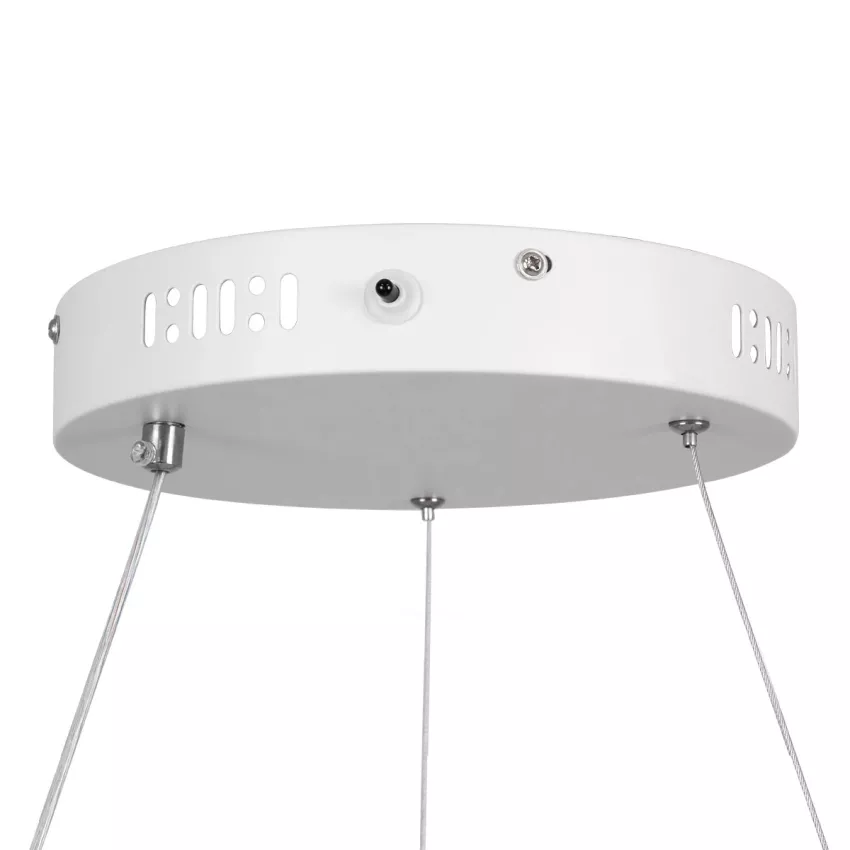 kelvo® NEMESIS  Κρεμαστό Φωτιστικό Οροφής LED 45W 4500lm 180° AC 220-240V IP20 Ρυθμιζόμενο Λευκό CCT με Χειριστήριο από 2700K έως 6000K Dimmable - Lumileds SMD Chip - Λευκό Ματ - Μ60 x Π60 x Υ4cm