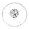 kelvo® NEMESIS  Κρεμαστό Φωτιστικό Οροφής LED 45W 4500lm 180° AC 220-240V IP20 Ρυθμιζόμενο Λευκό CCT με Χειριστήριο από 2700K έως 6000K Dimmable - Lumileds SMD Chip - Λευκό Ματ - Μ60 x Π60 x Υ4cm