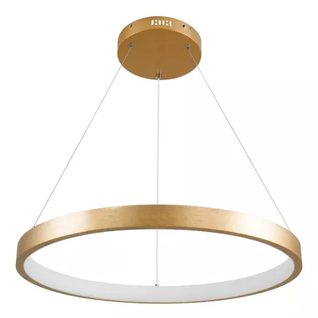 kelvo® NEMESIS  Κρεμαστό Φωτιστικό Οροφής LED 45W 4500lm 180° AC 220-240V IP20 Ρυθμιζόμενο Λευκό CCT με Χειριστήριο από 2700K έως 6000K Dimmable - Lumileds SMD Chip - Χρυσό Πλατίνα - Μ60 x Π60 x Υ4cm