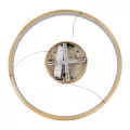 kelvo® NEMESIS  Κρεμαστό Φωτιστικό Οροφής LED 45W 4500lm 180° AC 220-240V IP20 Ρυθμιζόμενο Λευκό CCT με Χειριστήριο από 2700K έως 6000K Dimmable - Lumileds SMD Chip - Χρυσό Πλατίνα - Μ60 x Π60 x Υ4cm