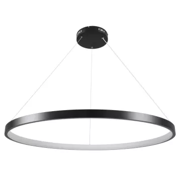 kelvo® NEMESIS  Κρεμαστό Φωτιστικό Οροφής LED 75W 7500lm 180° AC 220-240V IP20 Ρυθμιζόμενο Λευκό CCT με Χειριστήριο από 2700K έως 6000K Dimmable - Lumileds SMD Chip - Μαύρο Ματ - Μ100 x Π100 x Υ4cm