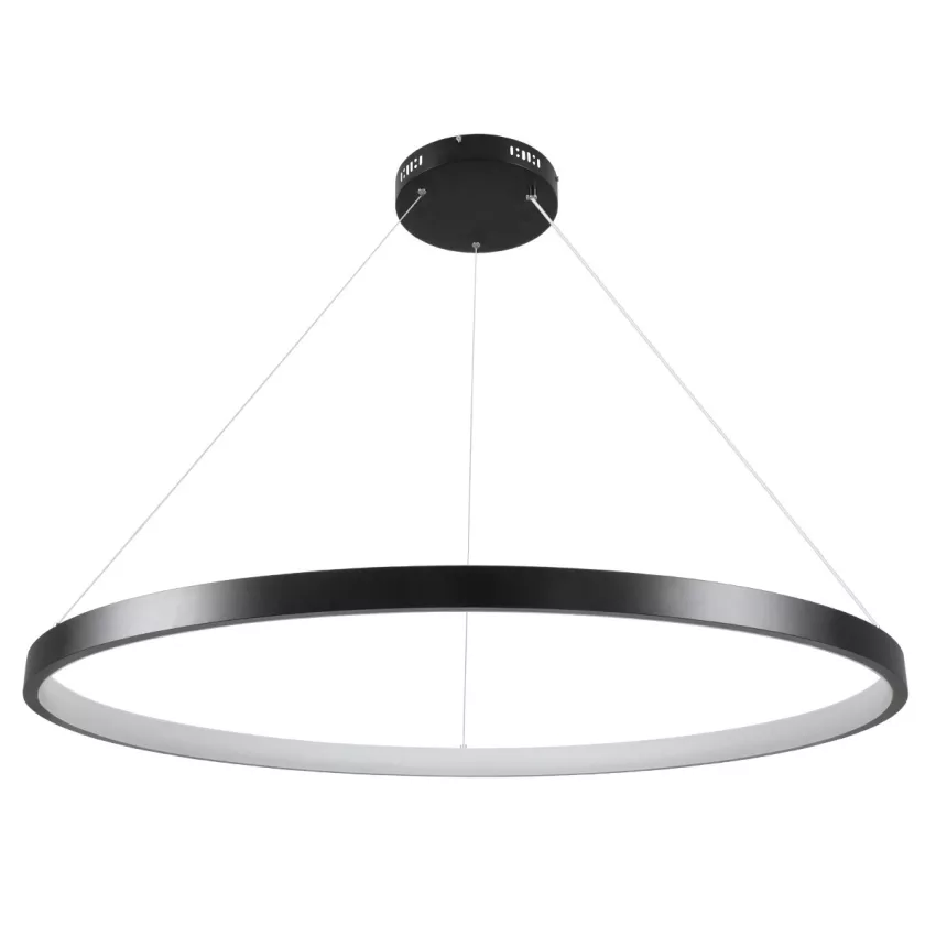 kelvo® NEMESIS  Κρεμαστό Φωτιστικό Οροφής LED 75W 7500lm 180° AC 220-240V IP20 Ρυθμιζόμενο Λευκό CCT με Χειριστήριο από 2700K έως 6000K Dimmable - Lumileds SMD Chip - Μαύρο Ματ - Μ100 x Π100 x Υ4cm