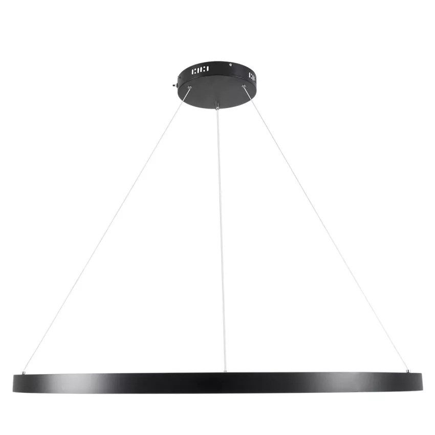 kelvo® NEMESIS  Κρεμαστό Φωτιστικό Οροφής LED 75W 7500lm 180° AC 220-240V IP20 Ρυθμιζόμενο Λευκό CCT με Χειριστήριο από 2700K έως 6000K Dimmable - Lumileds SMD Chip - Μαύρο Ματ - Μ100 x Π100 x Υ4cm