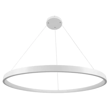 kelvo® NEMESIS  Κρεμαστό Φωτιστικό Οροφής LED 75W 7500lm 180° AC 220-240V IP20 Ρυθμιζόμενο Λευκό CCT με Χειριστήριο από 2700K έως 6000K Dimmable - Lumileds SMD Chip - Λευκό Ματ - Μ100 x Π100 x Υ4cm