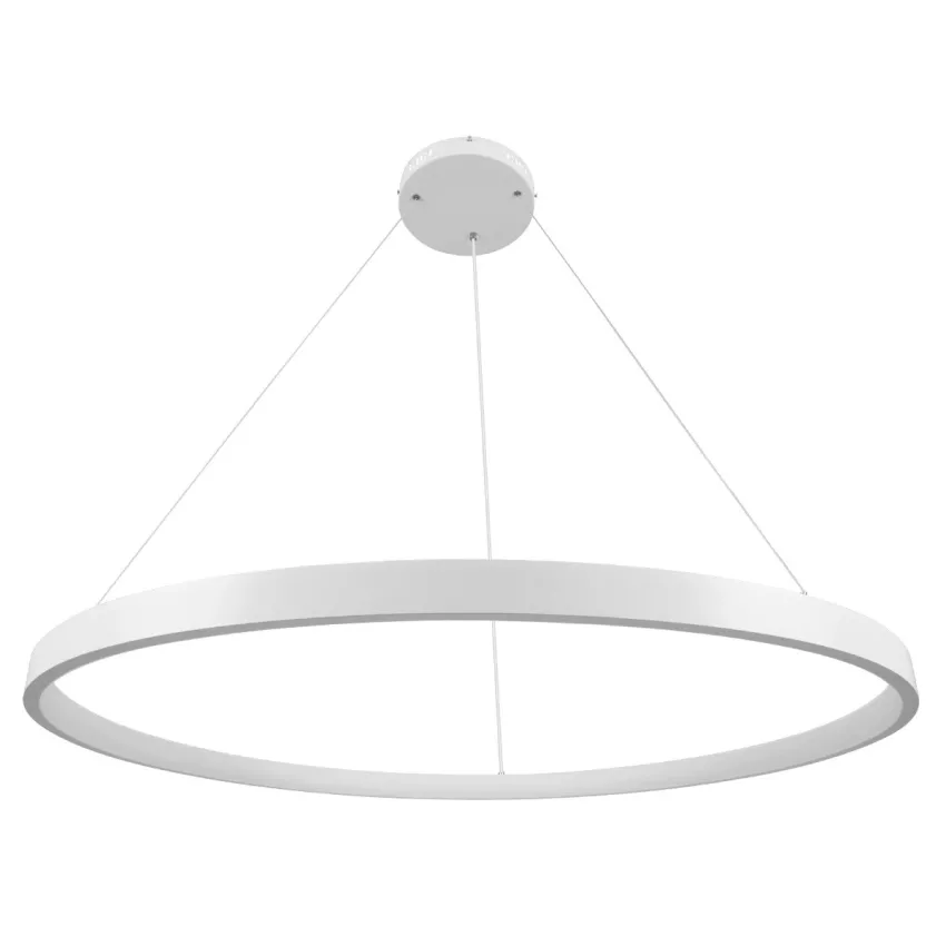 kelvo® NEMESIS  Κρεμαστό Φωτιστικό Οροφής LED 75W 7500lm 180° AC 220-240V IP20 Ρυθμιζόμενο Λευκό CCT με Χειριστήριο από 2700K έως 6000K Dimmable - Lumileds SMD Chip - Λευκό Ματ - Μ100 x Π100 x Υ4cm